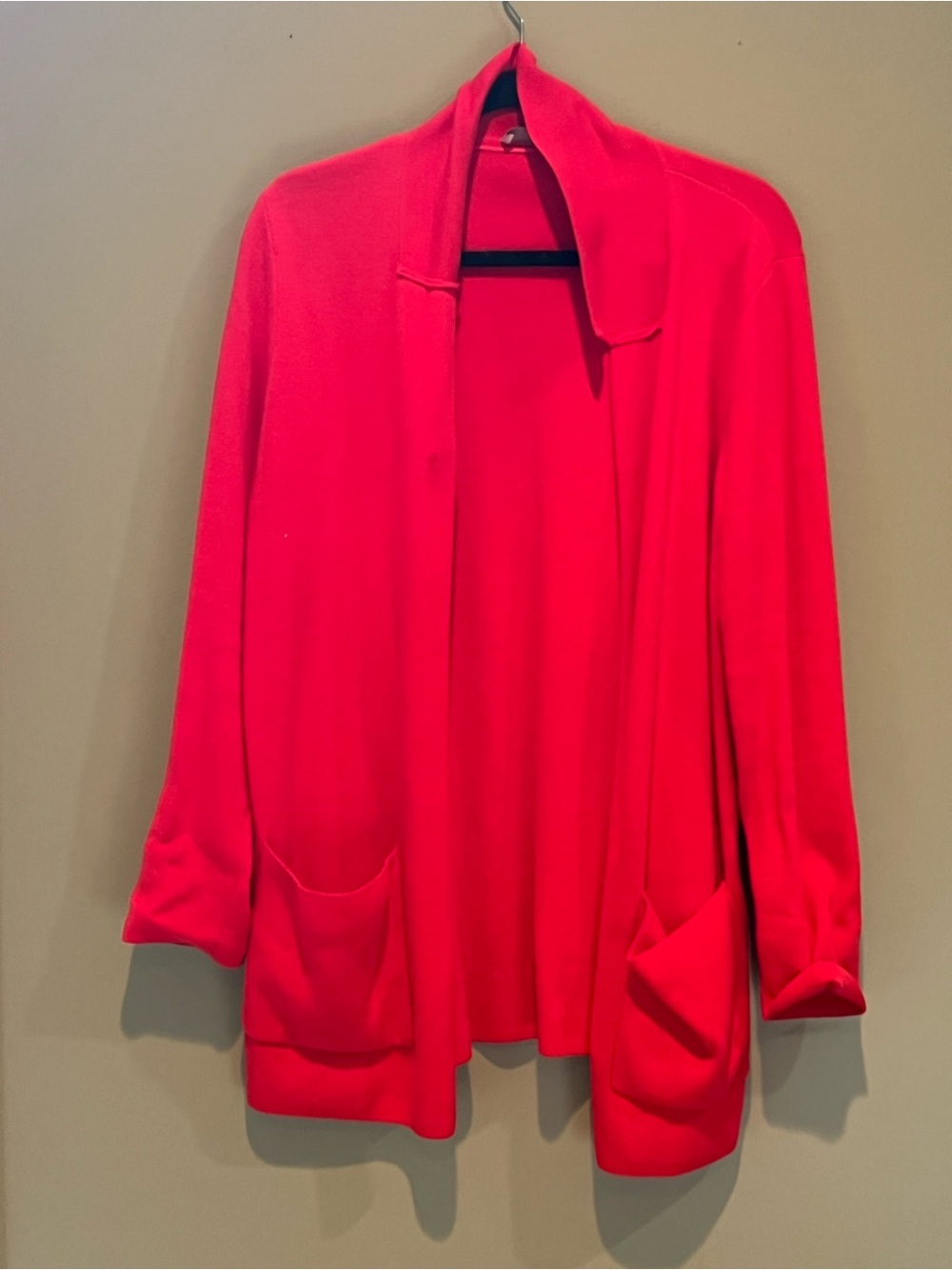 LOFT Open-Front Red Cardigan Jacket